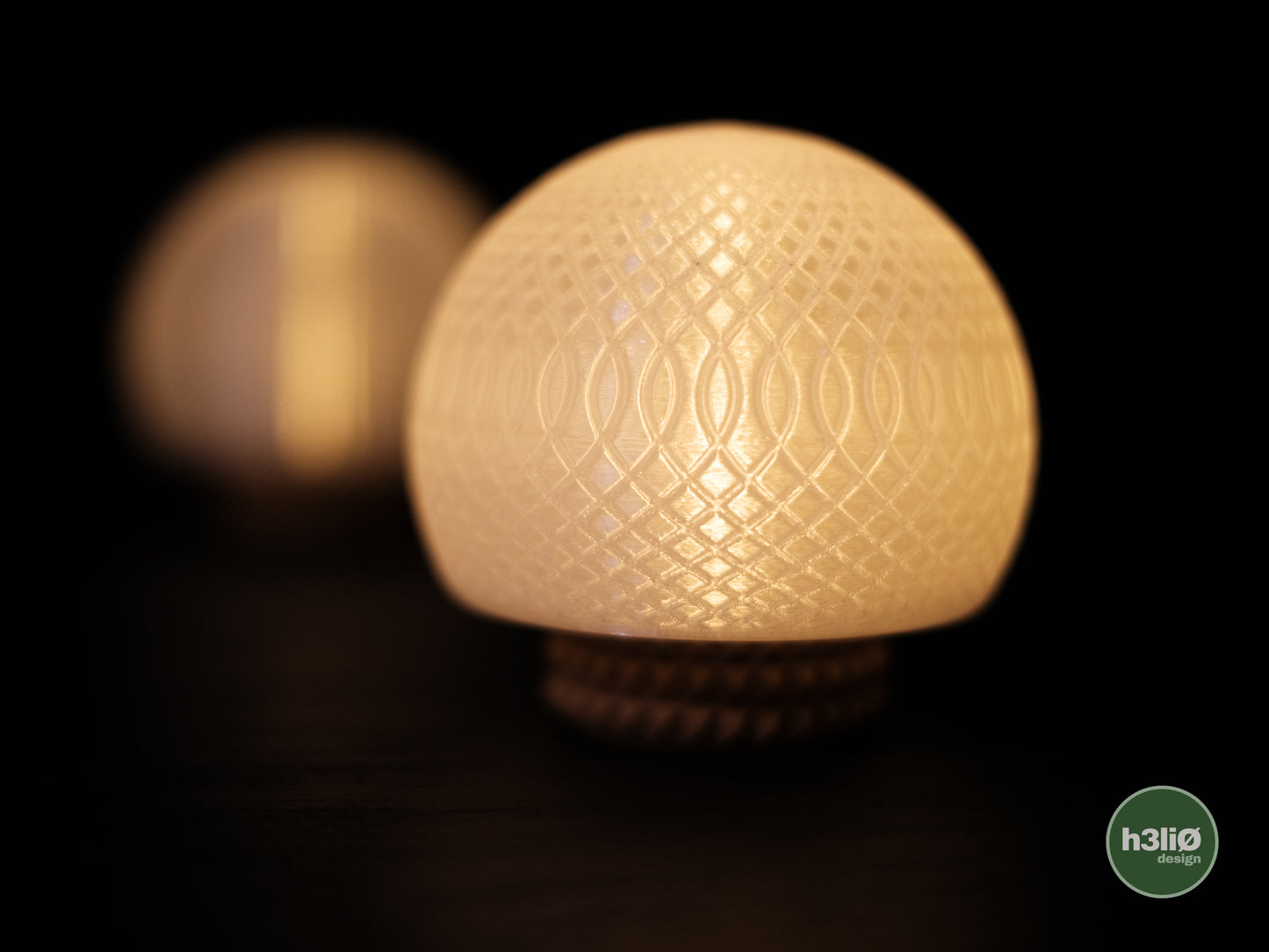 Set Of 3 Modern Orb Tea Light Holders | Led Ambient Light Holder | LEDs Included