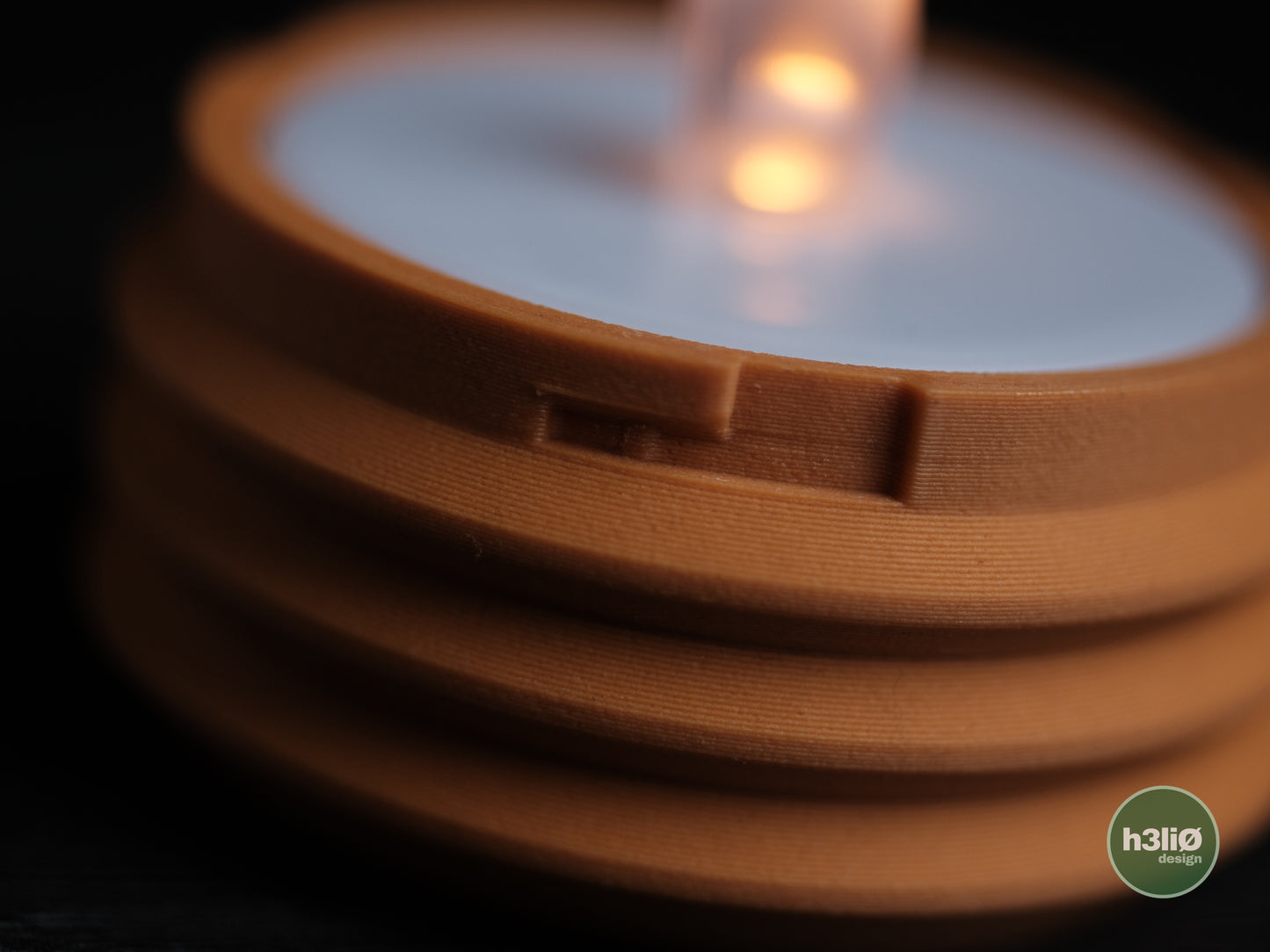 Set Of 3 Modern Orb Tea Light Holders | Led Ambient Light Holder | LEDs Included