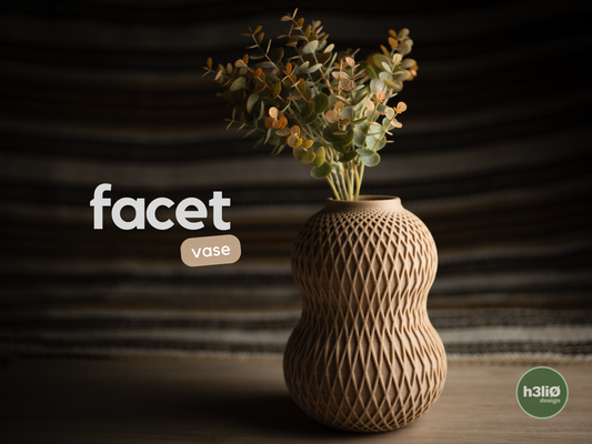 Modern | Geometric | Luxury |Decorative Vase |  Sculptural Home Decor | Facet